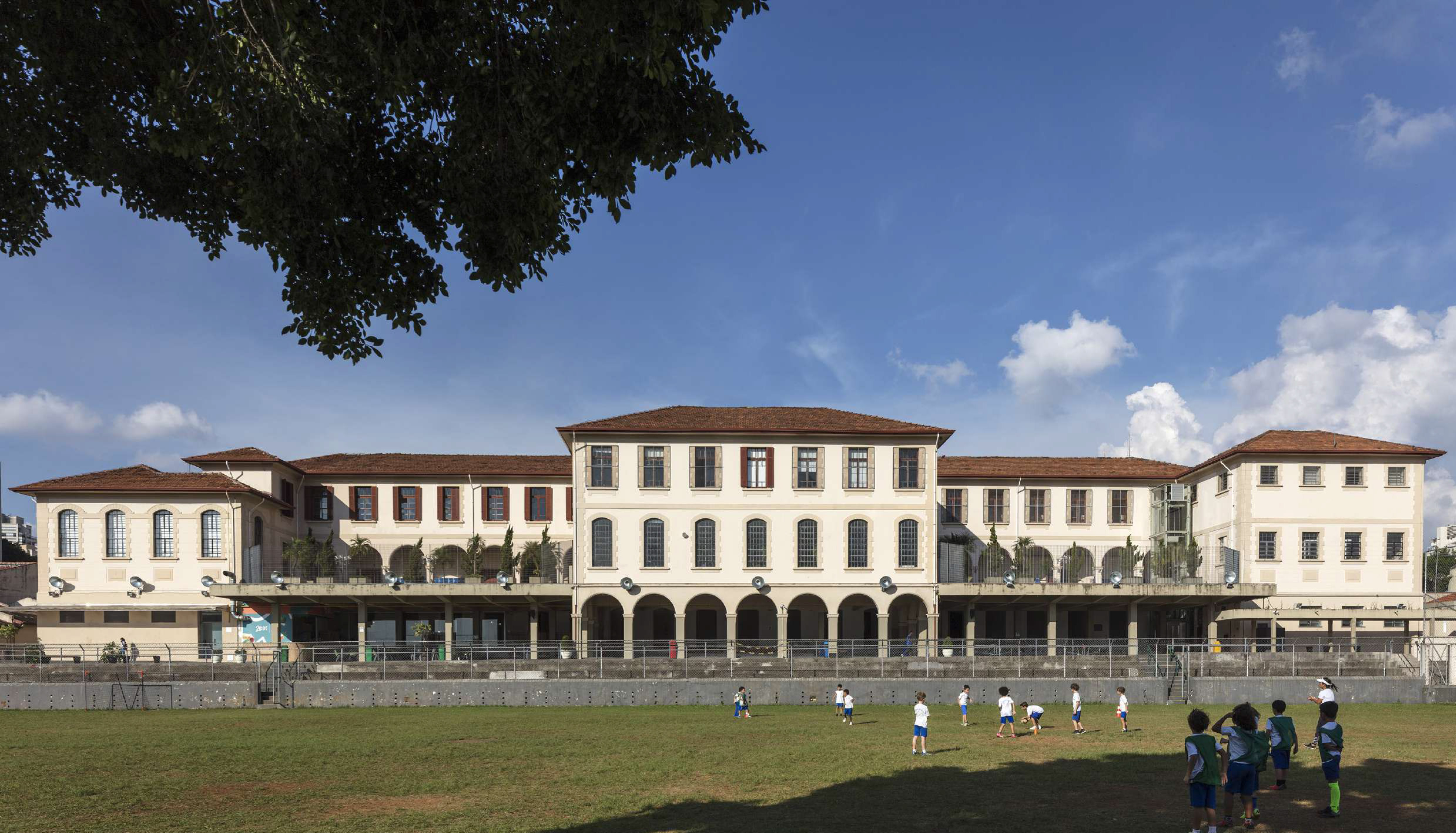 Fachada do prédio histórico do Colégio Anglo São Paulo
